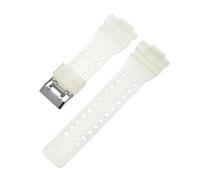 Strap Fit For Casio G-Shock GA-100/110/120/140/200/400/700 800 GD-100/110/120 G-8900 GLS-100 Replace Silicone Resin Watch Band 16mm(Half Transparent)