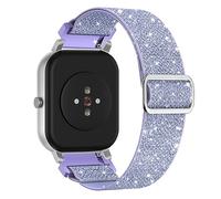 Strap for Amazfit GTS 4, 20mm Stretchy Nylon Glitter Sport Strap Adjustable Replacement Band for Amazfit GTR 42mm, Amazfit GTS 2, GTS 2 Mini, GTS 2e, Amazfit GTS 3, Amazfit Bip, Bip Lite, Bip S, Bip U