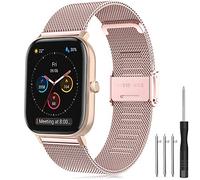 Strap for Amazfit GTS Watch Strap, 20mm Stainless Steel Watch Band Metal Straps for Amazfit GTS 4 Mini, Amazfit GTS 4, Amazfit GTS 3, Amazfit GTS 2, Amazfit GTR 42mm, Amazfit Bip, Amazfit Bip U