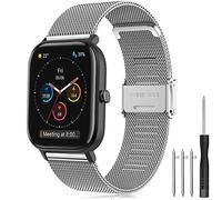 Strap for Amazfit GTS Watch Strap, 20mm Stainless Steel Watch Band Metal Straps for Amazfit GTS 4 Mini, Amazfit GTS 4, Amazfit GTS 3, Amazfit GTS 2, Amazfit GTR 42mm, Amazfit Bip, Amazfit Bip U