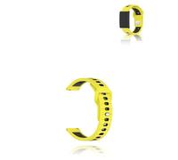 Strap for Amazfit Helio Strap, yystao Soft Silicone Watch Band - Skin-friendly Watch Band Replacement, Yellow-Black
