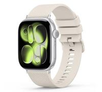 Strap for Apple Watch Strap 38mm 40mm 41mm 42mm 44mm 45mm 46mm 49mm, Silicone Sport Band for iWatch Series 10 9 8 7 6 5 4 3 2 1 SE, Women Men (Starlight,38/40/41/42mm(Series 10))