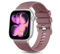 Strap for Apple Watch Straps 42mm 44mm 45mm 46mm 49mm, Silicone Replacement Sport Band for iWatch Series 11 10 9 8 7 6 5 4 3 2 1 SE Ultra, iwatch Strap Women Men Dusky pink