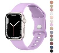 Strap for Apple Watch Straps 49mm 46mm 45mm 44mm 42mm for Women Men, Soft Silicone Sport Band for iWatch Series 10 9 8 7 SE 6 5 4 3 2 1 Ultra (Lavender,49mm/46mm/45mm/44mm/42mm(Series 3 2 1))