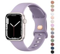 Strap for Apple Watch Straps 49mm 46mm 45mm 44mm 42mm for Women Men, Soft Silicone Sport Band for iWatch Series 10 9 8 7 SE 6 5 4 3 2 1 Ultra (Lavender Grey,49mm/46mm/45mm/44mm/42mm(Series 3 2 1))