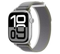Strap for Apple Watch Ultra 1/2 40mm 38mm 41mm 45mm 44mm 42mm 46mm Women/Men,Stretchy Elastic Sport Solo trail Loop Bands for Series 10/9/8/7/6/5/4/3/SE Nylon (Grey, 44mm Series 6/5/4 SE)