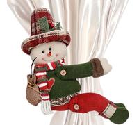 Strap for Christmas Curtains, Adjustable Fasteners for Windows | Holder Curtains Christmas Decoration with Santa Claus, for Bedroom, Bathroom, Kitchen, Hotel, Restaurant, Apartment