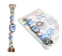 Strap for E-Reader, Cute Silicone Beaded Grip Chain Charm for Kindle, Accessories for E-book Reader, E-Reader Device Hand Strap, Spooky Bookish Gift (Book)