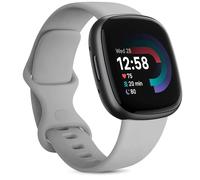 Strap for Fitbit Versa 4/ Versa 3 Straps for Women Men/Fitbit Sense/Sense 2 Strap, Soft Sport Watch Strap Replacement Wristbands for Fitbit Versa 4/Versa 3/Fitbit Sense/Sense 2 (L,Gray)