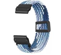Strap for Garmin Fenix 7s 7s Pro 5s Plus Elastic Nylon Magnetic Watch Band for Descent Mk2s MK3s MK3i 43mm Epix Pro 42MM instinct 2S Wrist Belt (Gradient blue,Quick Fit 20mm)