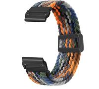 Strap for Garmin Fenix 7s 7s Pro 5s Plus Elastic Nylon Magnetic Watch Band for Descent Mk2s MK3s MK3i 43mm Epix Pro 42MM instinct 2S Wrist Belt (Camouflage,Quick Fit 20mm)