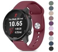 Strap for Garmin Forerunner 245/645 /55 Music Watch Band, 20mm Silicone Quick Release Replacement Band for Garmin Forerunner 55/245/645/645 Music for Women Men Sports Wristband
