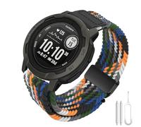Strap for Garmin Instinct 2 Nylon, 22mm Soft Stretchy Nylon Replacement Wristband Watch Strap for Garmin Instinct 3 45mm, INstinct Tactical, INstinct Tide, INStinct Esports, INStinct Solar
