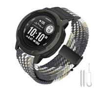 Strap for Garmin Instinct 2 Nylon, 22mm Soft Stretchy Nylon Replacement Wristband Watch Strap for Garmin Instinct 3 45mm, INstinct Tactical, INstinct Tide, INStinct Esports, INStinct Solar