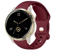 Strap for Garmin Venu 2S Silicone, 18mm Sport Watchband Replacement Strap for Venu 2S/Vivoactive 4S 40mm/Vivomove 3S/Fossil Women's Q Venture HR Gen 4/Gen 3/Withings Steel HR 36mm/Huawei Watch 1/Fit