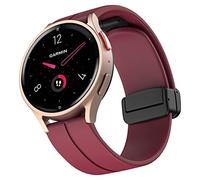 Strap for Garmin Venu 2S Silicone, 18mm Sport Watchband Replacement Strap for Venu 2S/Vivoactive 4S 40mm/Vivomove 3S/Fossil Women's Q Venture HR Gen 4/Gen 3/Withings Steel HR 36mm/Huawei Watch 1/Fit