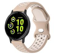 Strap for Garmin Vivoactive 5/Vivoactive 3/3 Music Strap, 20mm Quick Release Silicone Replacement Band for Garmin Vivomove HR/Instinct 2S/Fenxi 7S/Forerunner 55 245 645 (Milk tea/Starlight)