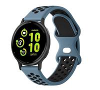 Strap for Garmin Vivoactive 5/Vivoactive 3/3 Music Strap, 20mm Quick Release Silicone Replacement Band for Garmin Vivomove HR/Instinct 2S/Fenxi 7S/Forerunner 55 245 645 (Slate/Black)