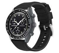 Strap for Omega x Swatch MoonSwatch Watch 20mm,Silicone Watch Band Compatible Omega X Swatch Moonswatch Speedmaster,Quick Release Rubber Watch Strap for Men Women Soft Replacement