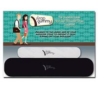 Strap Gummy The Original Non Slip Shoulder Strap Grip Strips Pads - Set of 4 Pieces Cushion (Large Black, Small Semi-Clear)