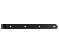 Strap Hinge Straight with Rounded End Rolle 16 mm / 400 x 35 mm / 6 STK. Black