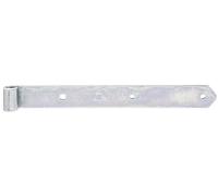 Strap Hinge Straight with Rounded End Rolle 16 mm / 400 x 45 mm / 1 STK. galvanisch Gelb verzinkt
