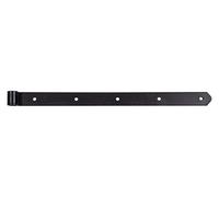 Strap Hinge Straight with Rounded End Rolle 16 mm / 500 x 35 mm / 6 STK. Black