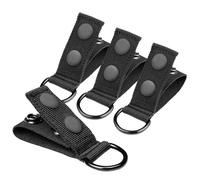 Strap Holder, Pack of 4 Belt Organisers | With metal ring for service belt, key holder for law enforcement authorities, fire brigade equipment, plumbers, mechanics