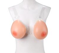 Strap Mastectomy Silicone Breast Forms, Prosthesis Fake Breasts Give Women Confidence With Adjustable Strap For Mastectomy Patient, Fake Boobs For Small Chest ( Color : Natural , Size : B~600g )