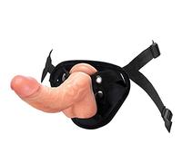 Strap-on Dildo Realistic Dildo with Wearable, Adjustable Harness Anal Plug with Hands-Free Suction Cup Silicone Adult Sex Toy for Women Lesbian and Couples