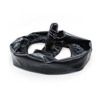 Strap-On Dildo Underpants Dildo Anal Plug Patent Leather Masturbator Pants Butt Plug Chastity Belt Devices Bondage Fetish Pants for Men Women Lesbian Couples (A)