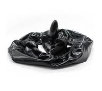 Strap-On Dildo Underpants Dildo Anal Plug Patent Leather Masturbator Pants Butt Plug Chastity Belt Devices Bondage Fetish Pants for Men Women Lesbian Couples (B)