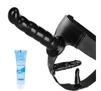 Strap On Dildo Wearable Kit-Sex Harness with 3 Removeable Dildo,Anal Plug Sex Toys for Female Masturbation SM Adult Sex Toys for Women Couples Lesbian (3 Black)