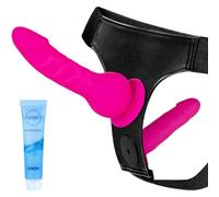 Strap On Dildo Wearable Kit - Silicone Realistic Dildo with 2 Removeable Fantasy Dildo,Anal Plug Sex Toys for Female Masturbation SM Adult Sex Toys for Women, Couples, and Lesbian Play (Rose)