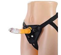 Strap-on Dildo with Removable Adjustable Harness, Transparent Jelly Realistic with Strong Suction Cup, Sex Toy for Men, Women, Lesbian Couples Roluck