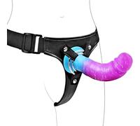 Strap On Dildo Womens Sex Toys - G spot Dildo Silicone Fantasy Long Dildos Hands Free Masturbators, Strap On Harness Anal Dildos Female Sex Toys Adult Toys for Women Lesbian and Couple