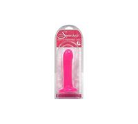 Strap On - "Femme" Rubber Dildo - Hot Pink