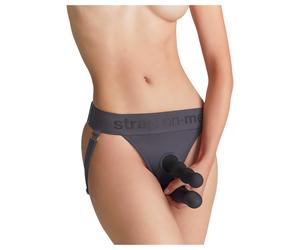 Strap-on-me - harness briefs for strap-on dildo - XS-XXL (grey)