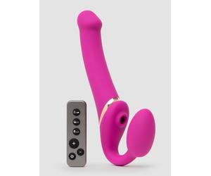 Strap-On-Me Licking Remote Control Vibrating Strapless Strap-On - Pink Pink