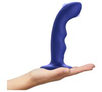 Strap On Me - Tapping Dildo Blue Vibrating Sex Toy Harness Compatible