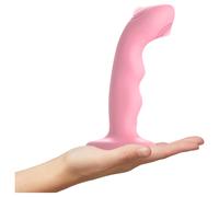 Strap On Me - Tapping Dildo Pink Vibrating Sex Toy Harness Compatible