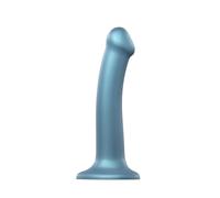 STRAP ON ME - MONO DENSITY DILDO METALLIC DUCK BLUE - M - SHINE