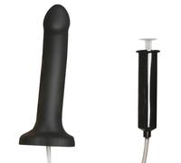 Strap-On-Me Squirting Cum Dildo Black L 6.7 Inch