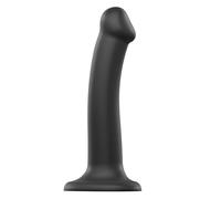 Strap On Me Silicone Bendable Dildo Medium - Black