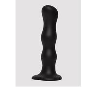 Strap-On-Me Soft Touch Silicone Geisha Balls Dildo 7 Inch - Black Black