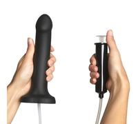 Strap-On-Me Squirting Cum Dildo Black L 6.7 Inch
