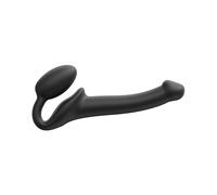 Strap-On-Me - Strapless Strap-On Dildo - Size S - Black, 6012833 | Soft Silicone, Triple Vaginal, and Clitoral Stimulation, Ultra Soft Egg, Flexible Neck