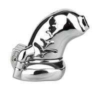 Strap On Penis Cages Urethral Lock Male Chastity Cage Device with Base Rings Chastity Belt Silicone Insert Plug Sex Toys(K16,45mm)