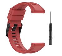 Strap Replacement Silicone Watch Strap 22.4mm Band for Garmin Forerunner 955 Descent G1