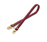 Strap Spare Carrying Leather Bags Handle Strap For Underarm Bag Straps Bucket Short Shoulder Replacemen Accessories(Wine red gold,1.8cm 99cm)